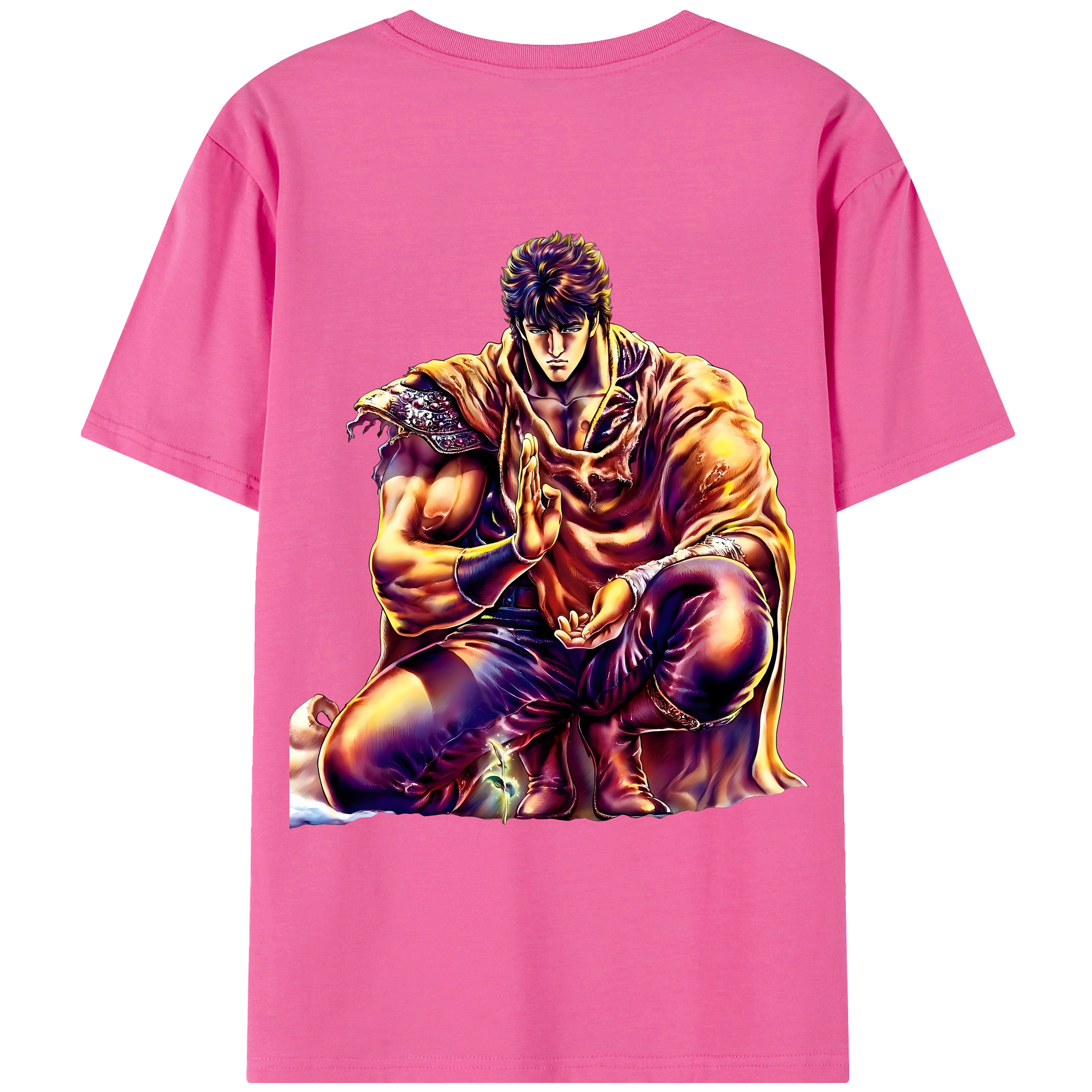 （画像用） 北斗の拳 Fist of the North Star レディース半袖Tシャツ(バックプリント)